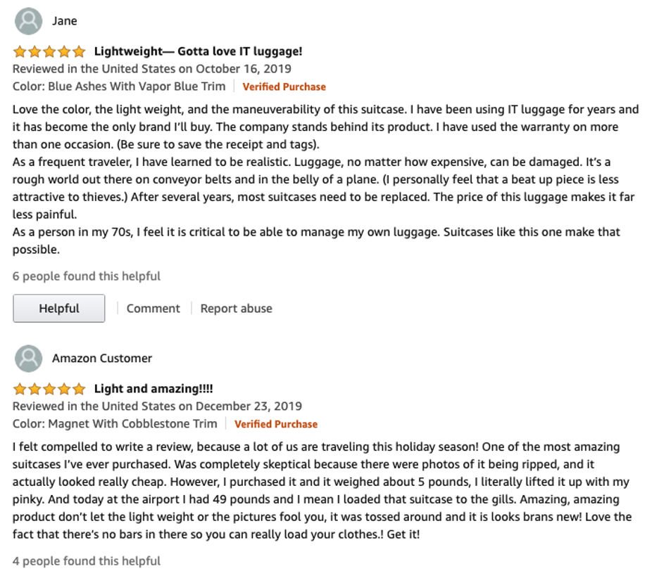 IT Luggage Reviews
