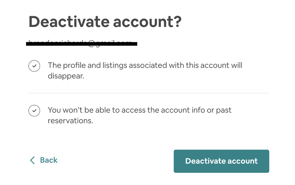 How to Delete AirBnB account 3