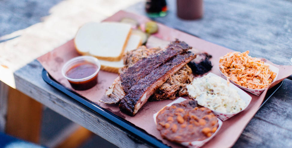 Barbecue lunch in Portland
