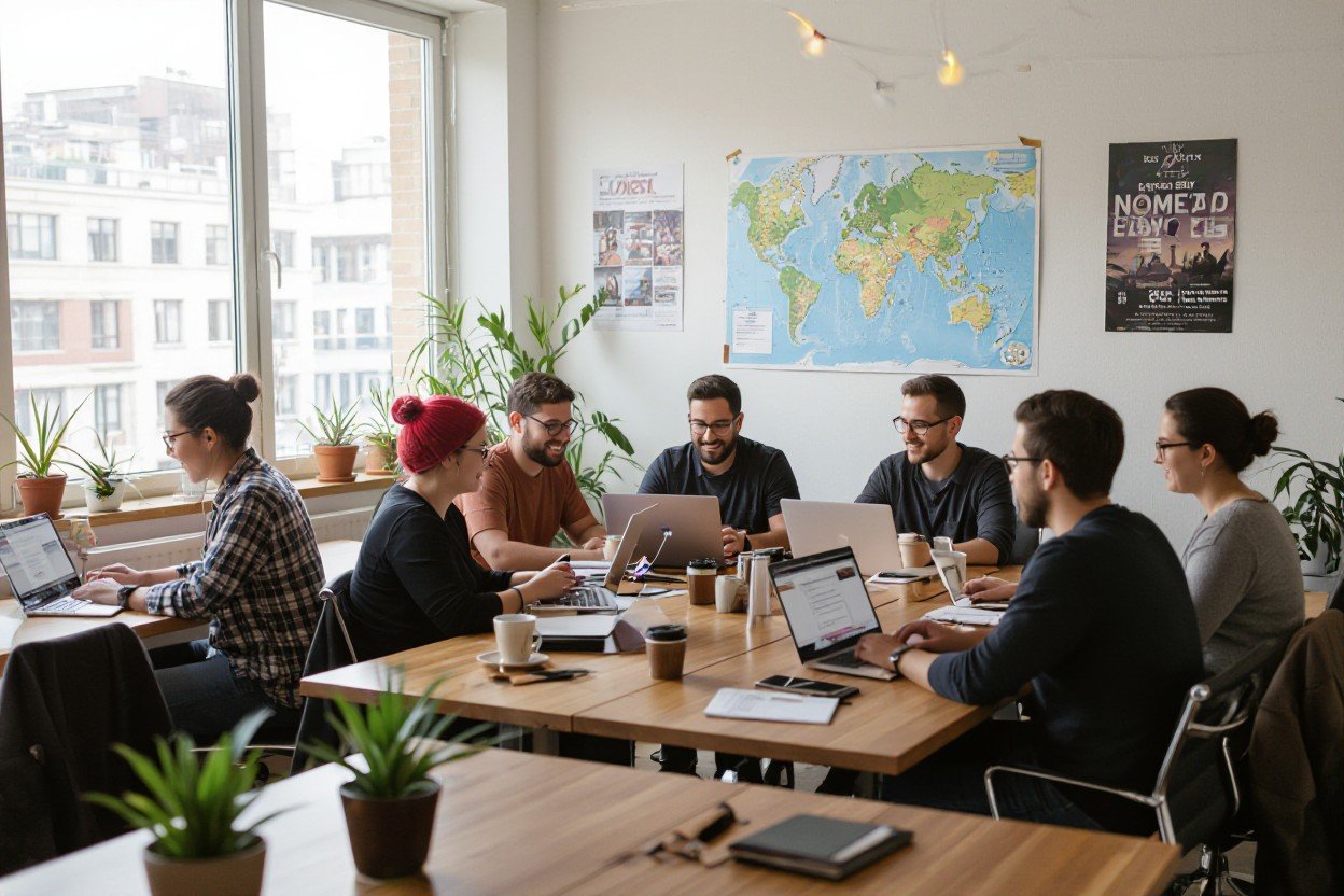 Coworking spaces are very popular