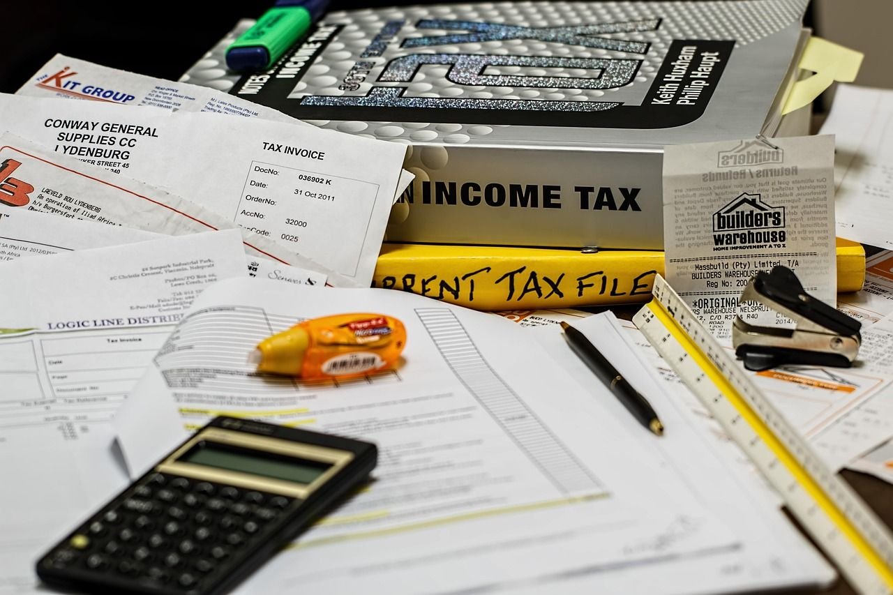 tax filing paperwork
